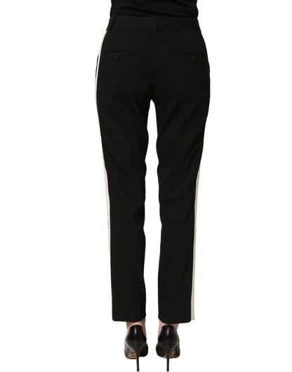 Black HighWaist Straight Dress Trouser Pants
