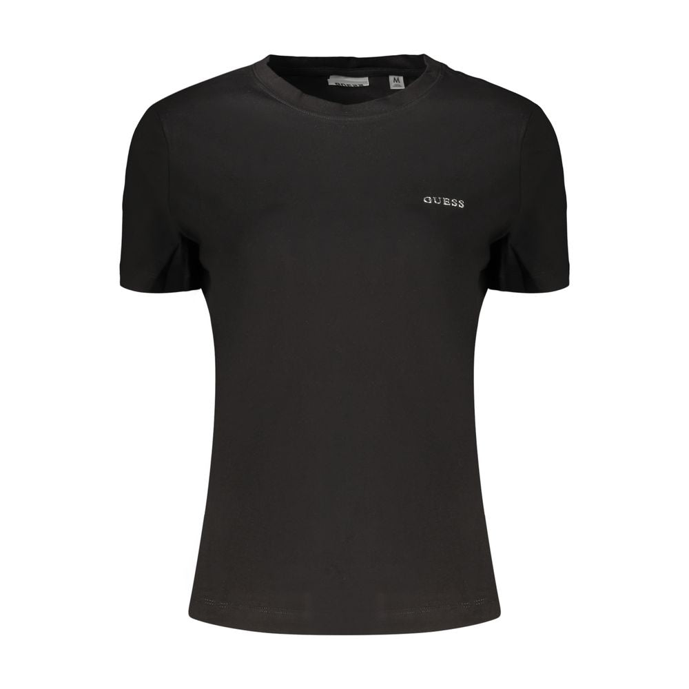 Black Cotton Women's T-Shirt