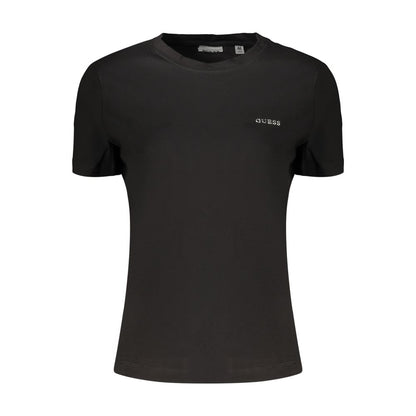 Black Cotton Women's T-Shirt