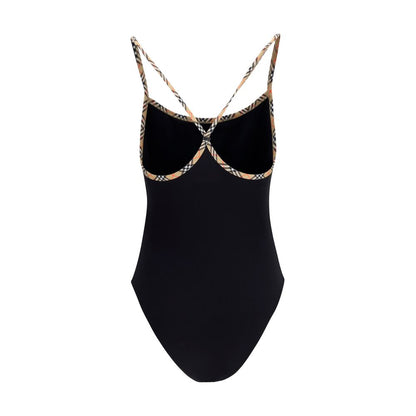 Black Polyamide One-Piece Swimsuit