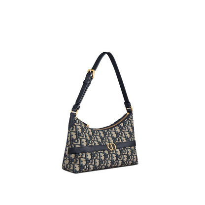 Blue Cotton Shoulder Bag
