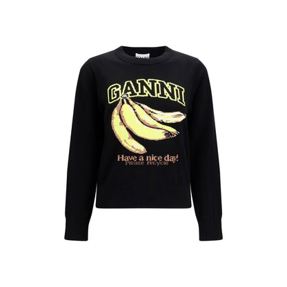 Black Cotton Sweatshirt