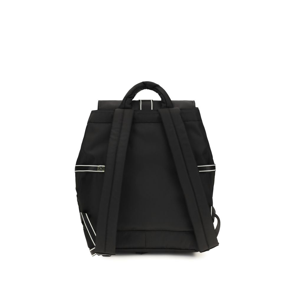 Black Recycled Polyamide Backpack