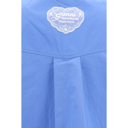 Blue Cotton Pattern Shirt