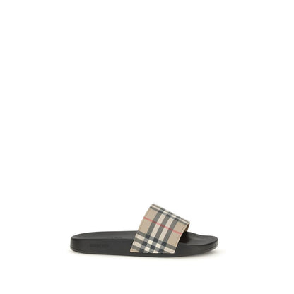 Black Rubber Slides