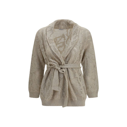 Beige Linen Cardigan