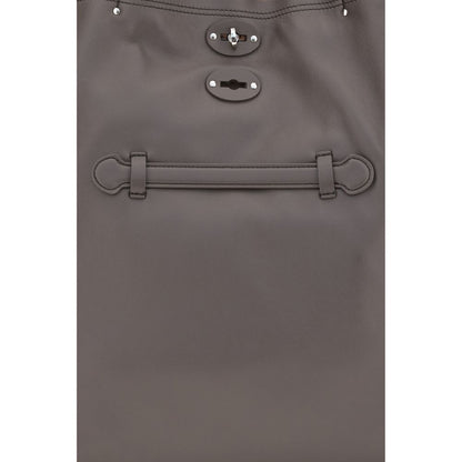 Gray Calf Leather Bos Taurus Shoulder Bag
