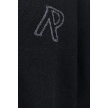 Black Alpaca Vicugna Pacos Cardigan