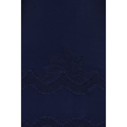 Blue Polyamide Long Dress