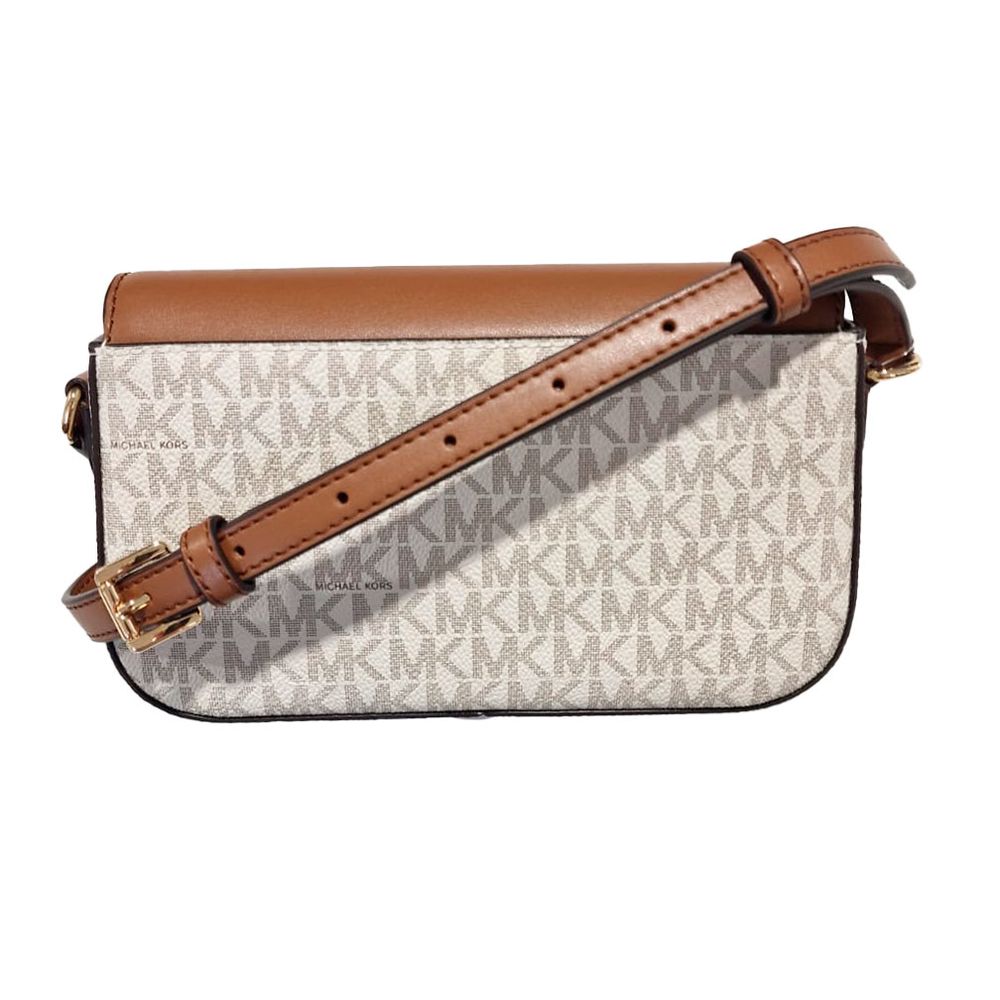 Beige Leather Crossbody Bag