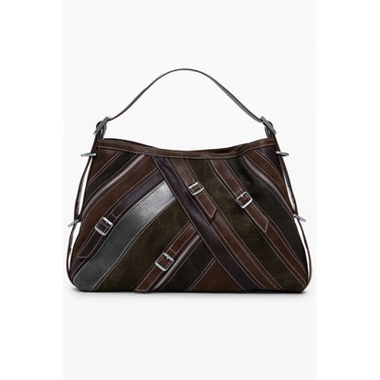 Marrone Poliuretano Women Handbag
