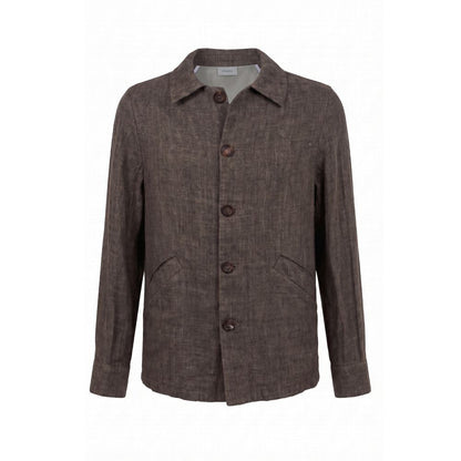 Grey Linen Men's Jacket