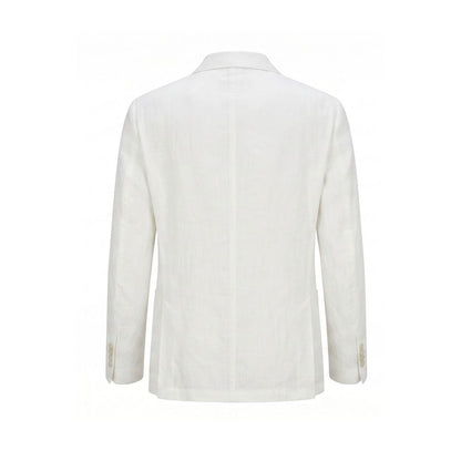 White Linen Men's Jacket