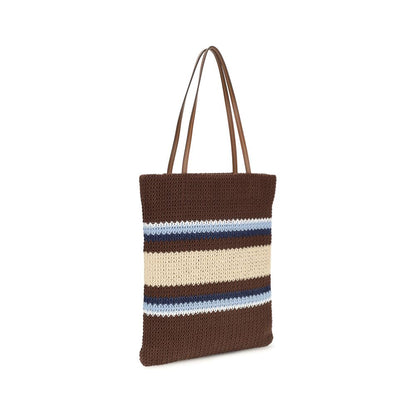Multicolor Recycled Cotton Shoulder Bag