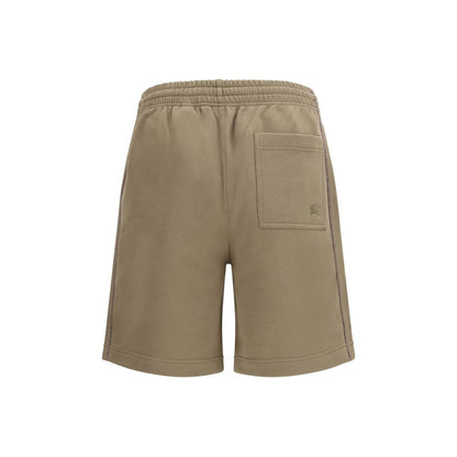 Brown Cotton Bermuda Shorts