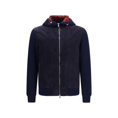 Blue Wool Oves Aries Full-Length Jacket