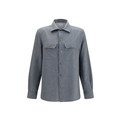 Gray Wool Oves Aries Shirt