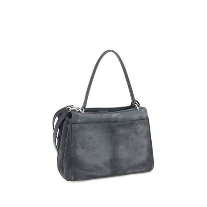 Gray Calf Leather Bos Taurus Shoulder Bag