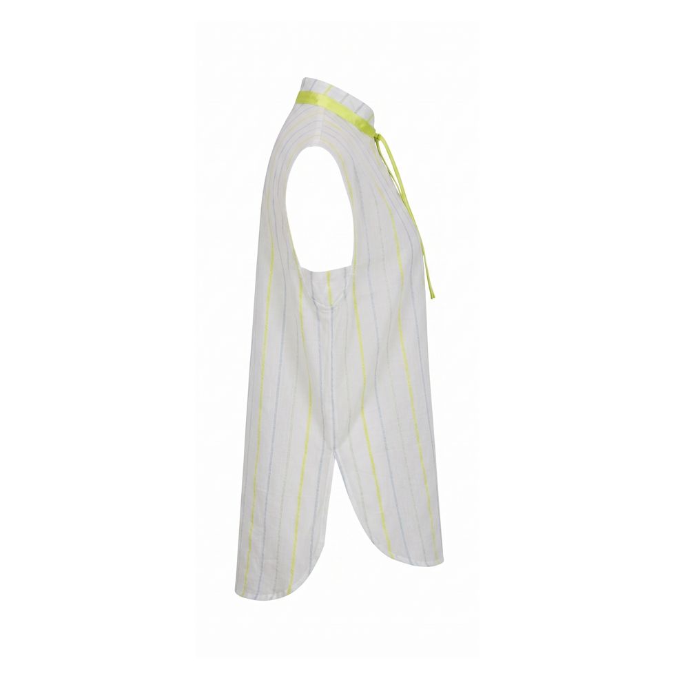 White Cotton Women Shirt
