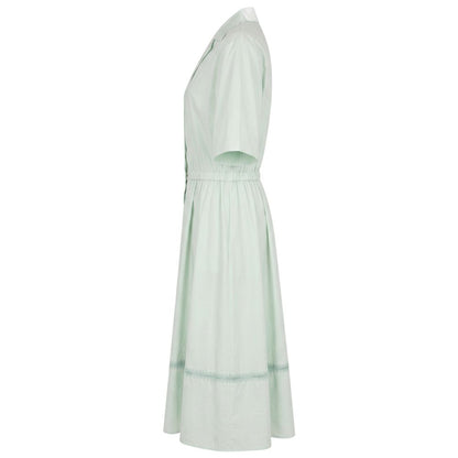 Green Cotton Women Dress