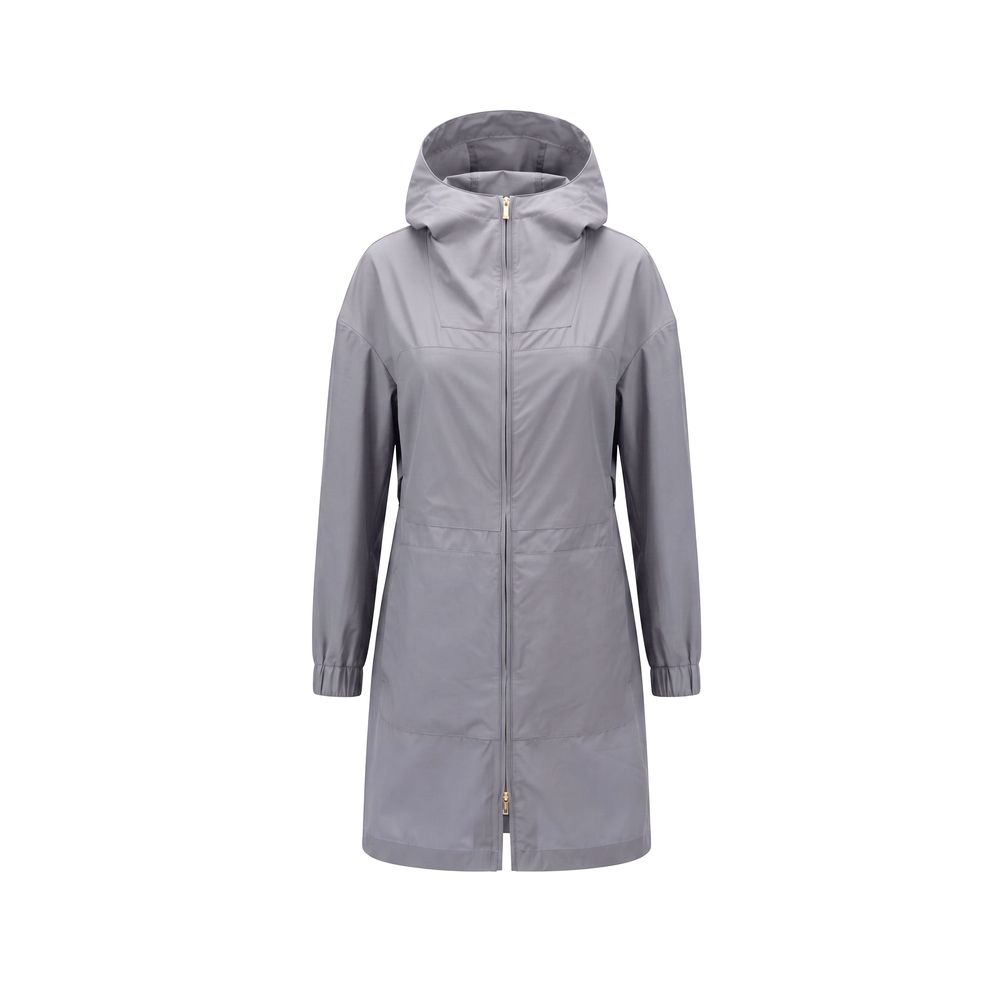 Grey Silk Women Jacket