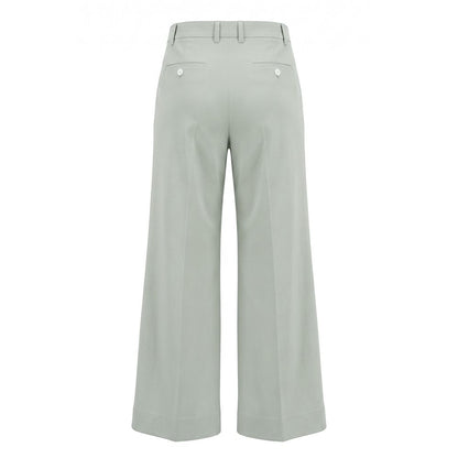 Green Cotton Women Pants
