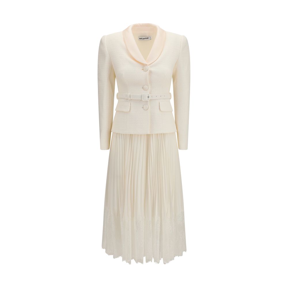 Beige Polyester Cocktail Dress