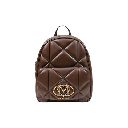 Brown Polyethylene Backpack