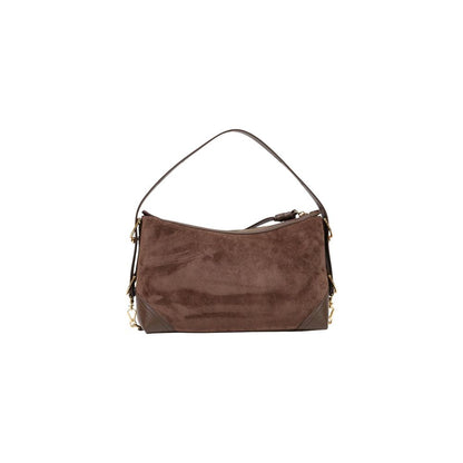 Brown Polyester Handbag