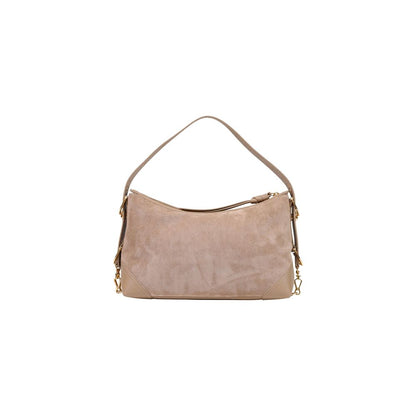 Beige Polyester Handbag