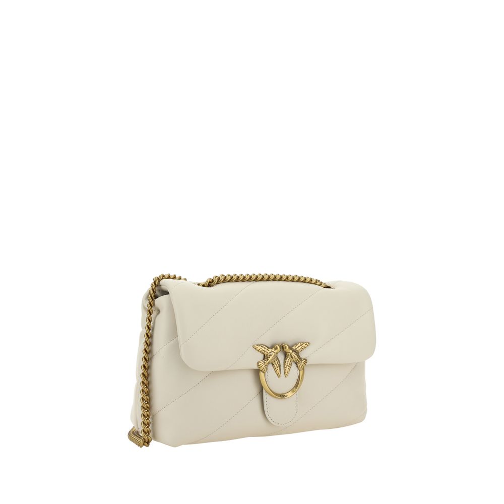 White Calf Leather Bos Taurus Shoulder Bag