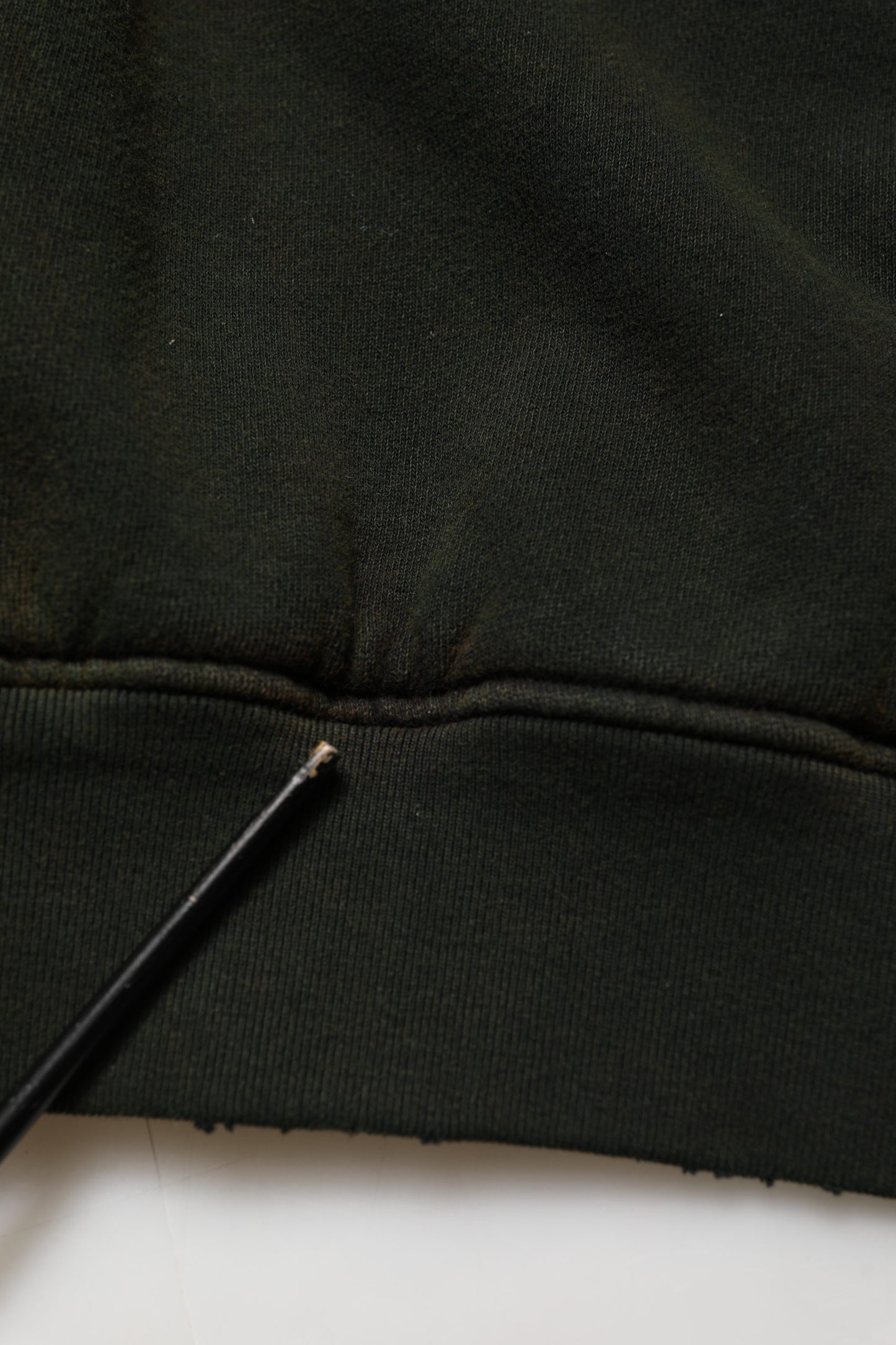 Black Cotton Crew Neck Men Sweatshirt Sweater