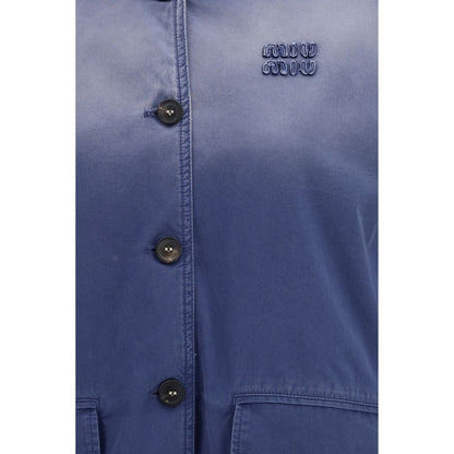 Blue Cotton Bomber
