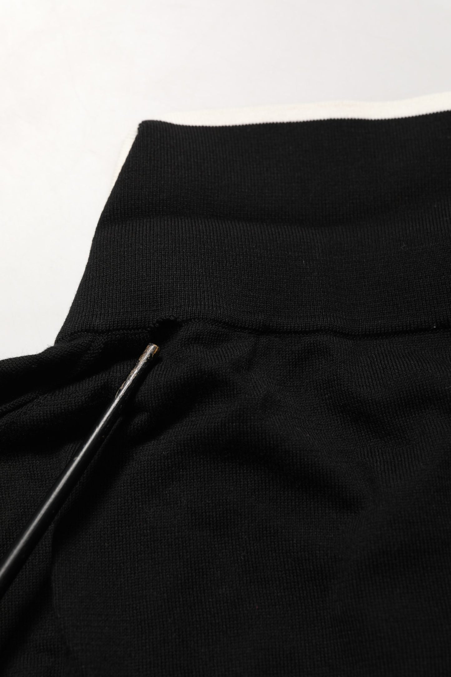 Black Cotton Collared Short Sleeves Polo T-shirt