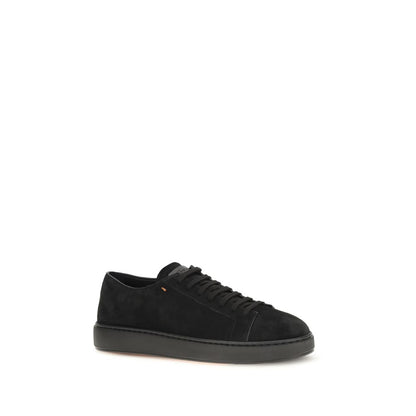 Black Calf Leather Bos Taurus Low Top Sneakers