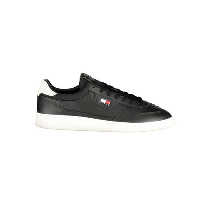 Black Polyurethane Men's Sneaker