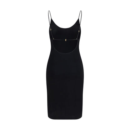 Black Viscose Cocktail Dress