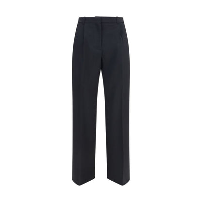 Black Wool Oves Aries Flared Pants