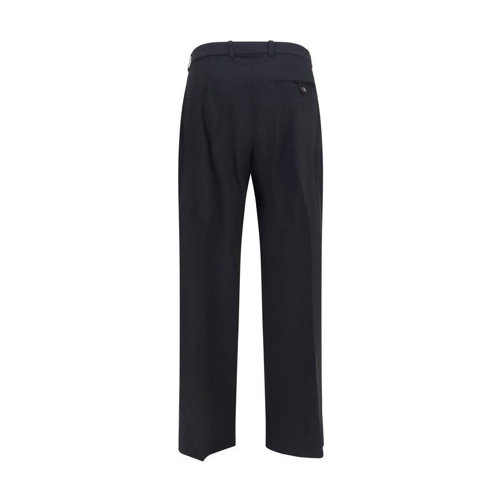 Black Wool Oves Aries Flared Pants