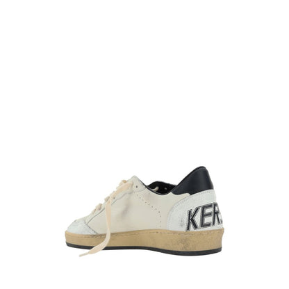 White Calf Leather Bos Taurus Athletic Sneakers