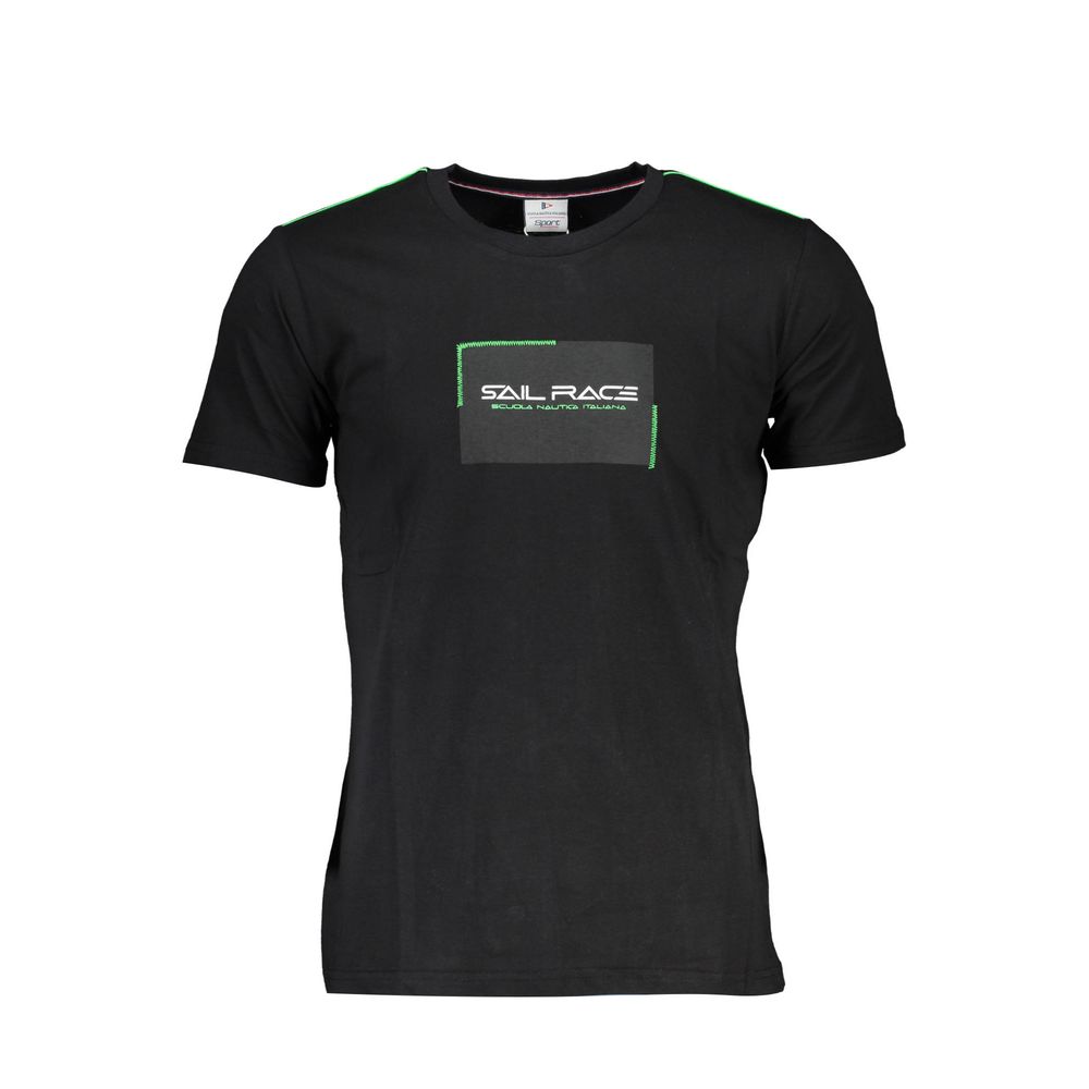 Black Cotton Men's T-Shirt