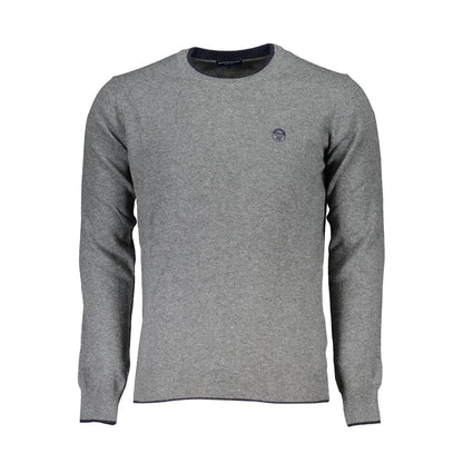 Gray Fabric Men's Sweater