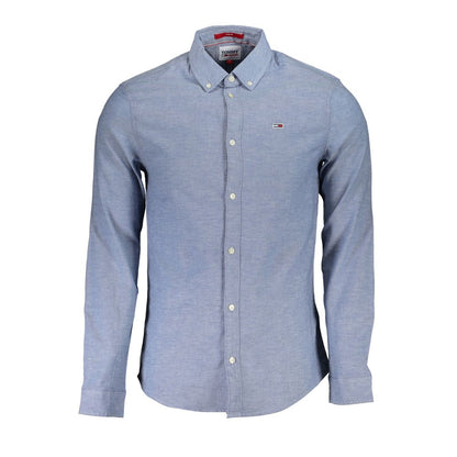 Blue Cotton Men's Shirt