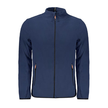 Blue Polyester Men's Sweatshirt