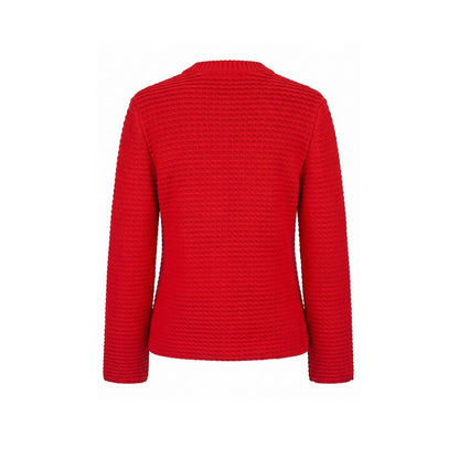Red Cotton Women's Cardigan