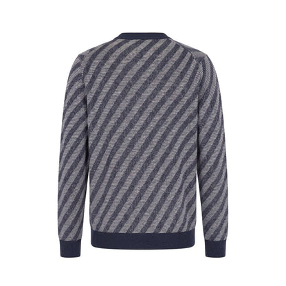 Blue Linen Men Cardigan