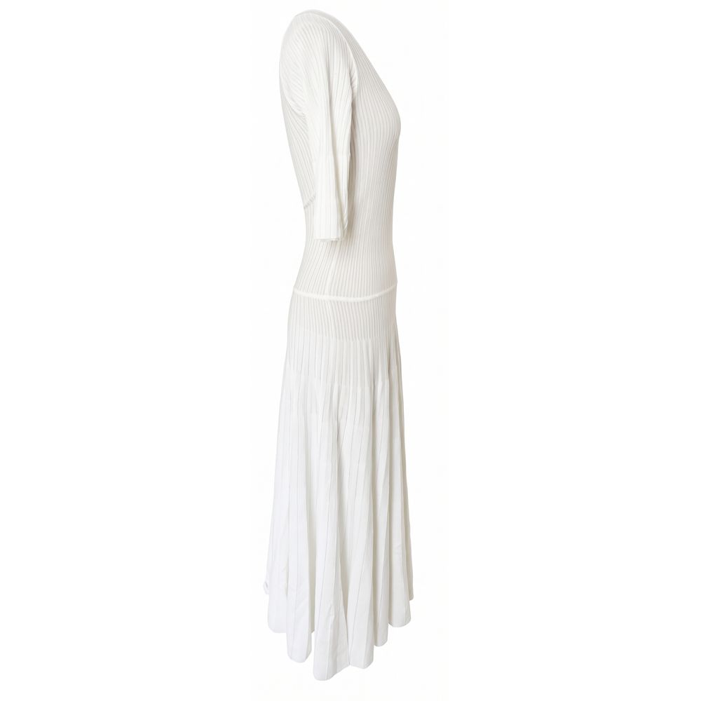 White Cotton Women Dress