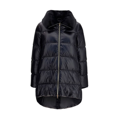Black Goose Down Full-Length Jacket