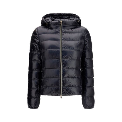 Black Polyamide Full-Length Jacket