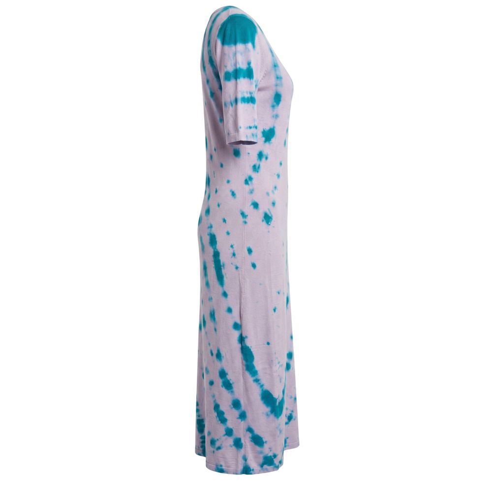 Purple Cotton Women Dress